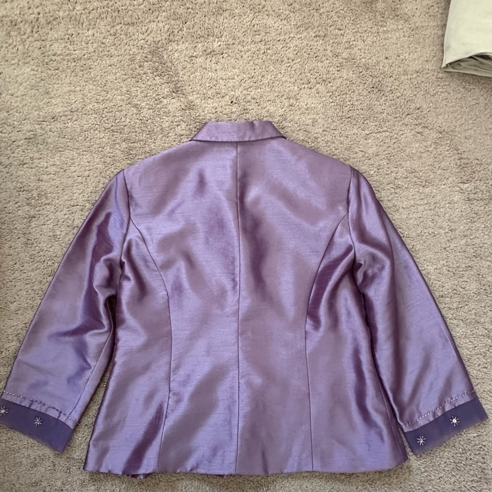 Jessica Howard size 14 Blazer purple lined - Picture 5 of 8